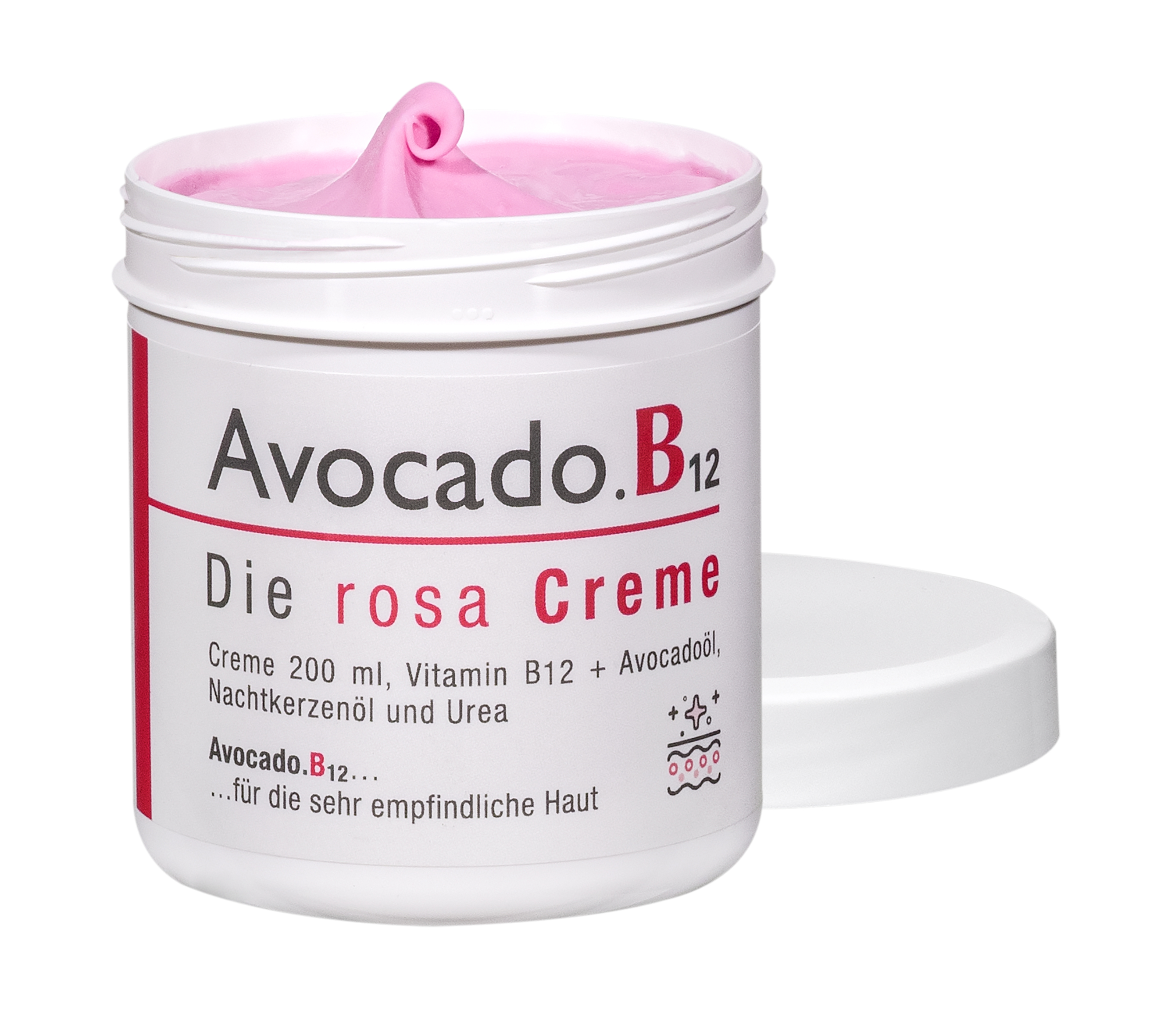 Avocado.B12 - sanfte Pflegecreme bei strapazierter Haut Avocado.B12